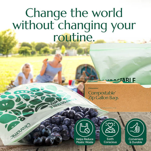 Compostable* Zip Gallon Bags – Cleanomic