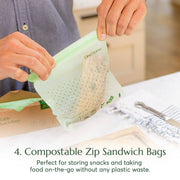 Compostable* Zip Bags