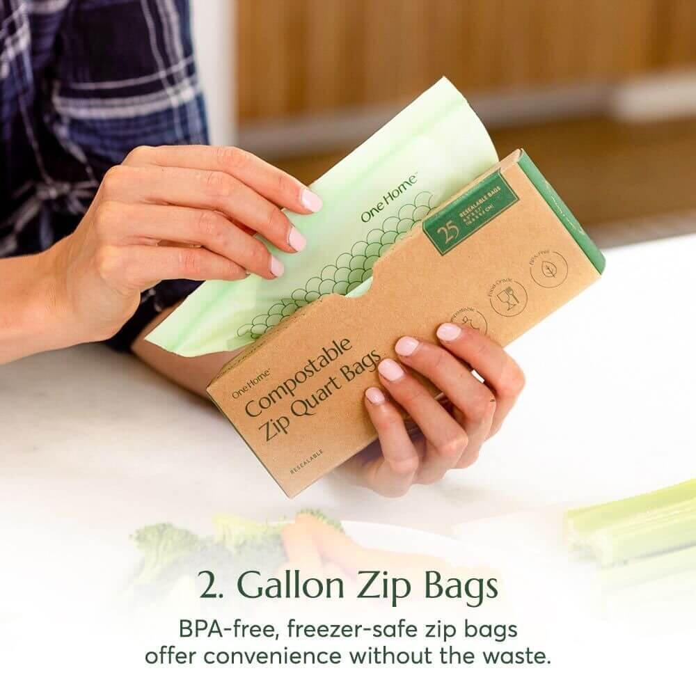 Compostable* Zip Bags Cleanomic
