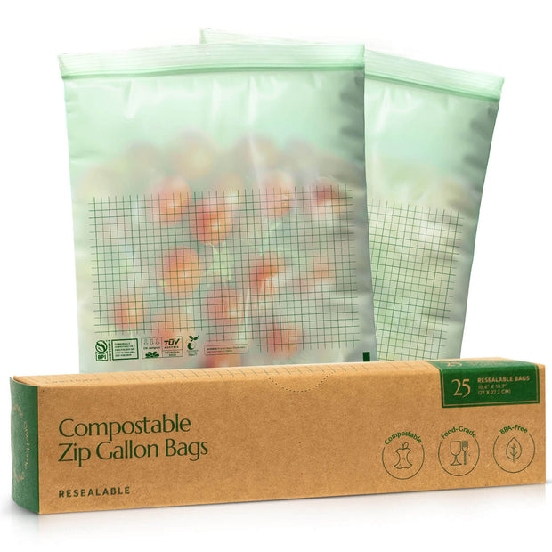 Compostable* Zip Gallon Bags – Cleanomic