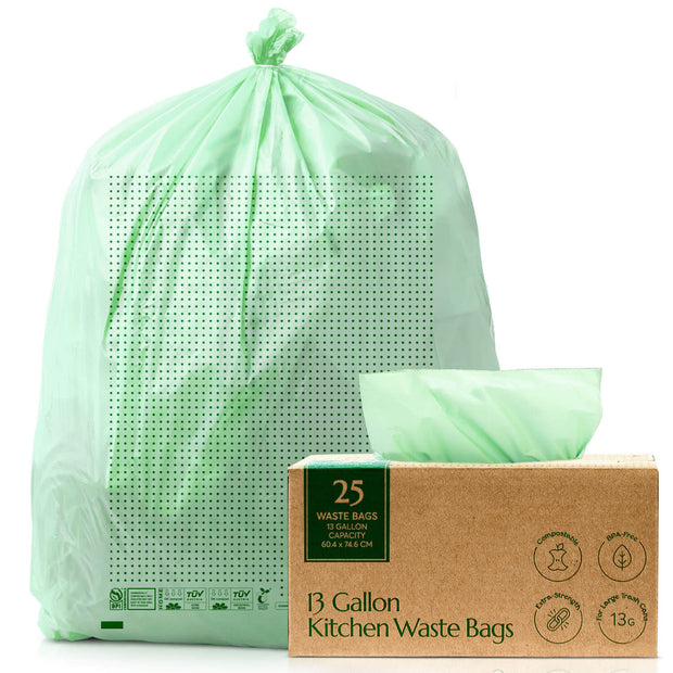 Compostable* 13-Gallon Trash Bags – Cleanomic