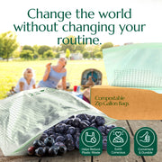 Compostable* Zip Gallon Bags – Cleanomic