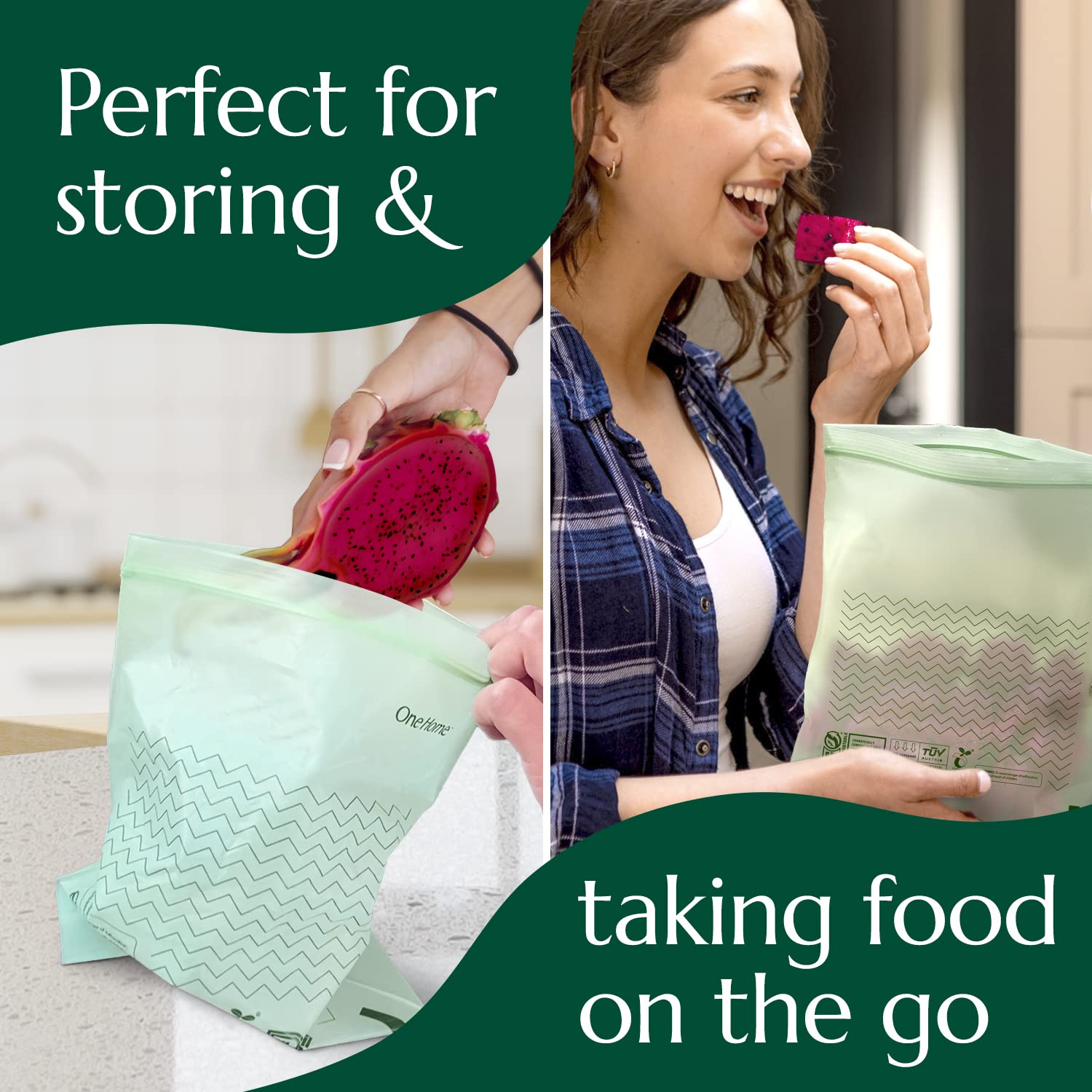 Compostable* Zip Quart Bags – Cleanomic