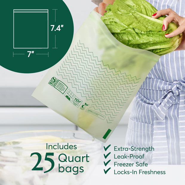 Compostable* Zip Sandwich Bags – Cleanomic